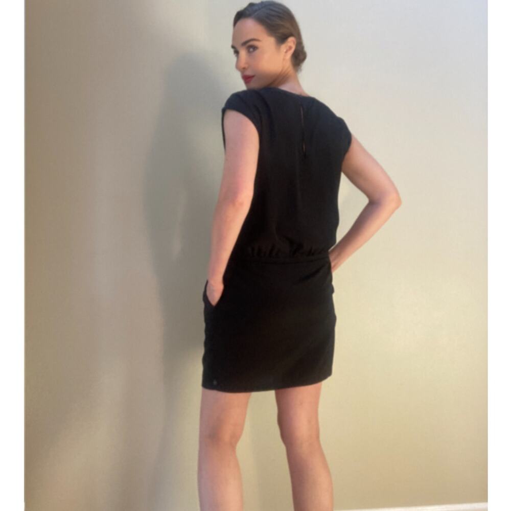 Masion Scotch Miami Deco Darling! Black Dress ~ Size 2 ~ Chic & Easy Travel - Picture 2 of 11